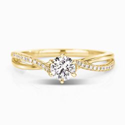  3372 - Anel de Noivado Nova Iguaçu 0,35 Ct - Joias MB Loja Oficial