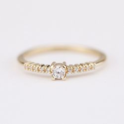 3471 - Anel de Noivado Cascavel 0,26 Pts - Joias MB Loja Oficial