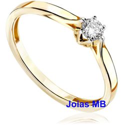 7562 - Anel Solitário de Diamante RJ - Joias MB