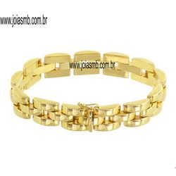 7862 - Bracelete de Ouro São Luís - Joias MB Loja Oficial