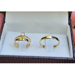 4945 - Combo Aliança Aparecida de Goiânia 3mm - Joias MB Loja Oficial