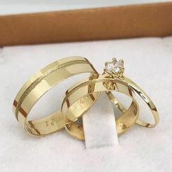 4871 - Kit Aliança de Casamento Campinas Goiânia - 4mm - ❤️ Joias MB Loja Oficial