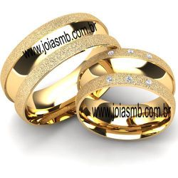 5083 - Alianças de Casamento Catu 9mm - Joias MB Loja Oficial