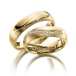 5033 - Alianças de Casamento Paracambi - Joias MB 