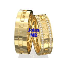 5654 - Alianças de Casamento Brumadinho - Joias MB Loja Oficial