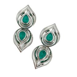 Brinco Boho Zirconia Azul - 196258 - JOLIPOA SEMIJOIAS