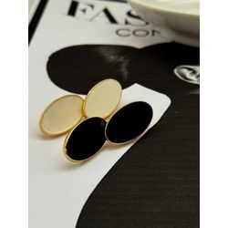 Brinco Oval Liso Biju - 615845 - JOLIPOA SEMIJOIAS