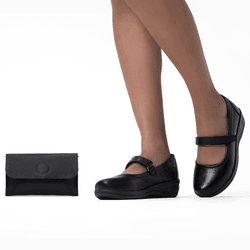 Sapatilha Feminina Couro Preto 1400 Jota Flex - 14... - JOTA FLEX CALÇADOS