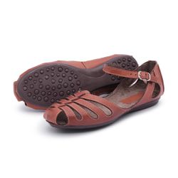 Sapatilha Feminina em Couro Wisk 3000 Estilo Sandá... - JOTA FLEX CALÇADOS