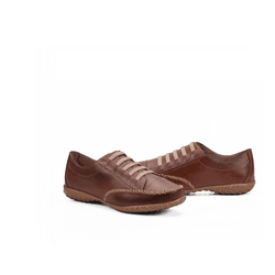 Tênis Casual em Couro Marrom 901 Jota Flex - 901Ma... - JOTA FLEX CALÇADOS