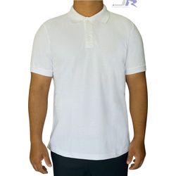 Camisa Polo Masculina Branca - 4091 - JR Confeções