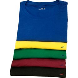 KIT Camisetas de Algodão - 5 Peças - 2068 - JR Confeções