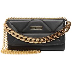 Bolsa Bag Transversal Duas Correntes Preto - Lays Campos