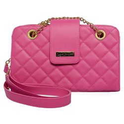 Bolsa Bag Transversal Baú Pink - Lays Campos