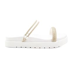 Papete Bia Sandália Feminina Branco - Lays Campos