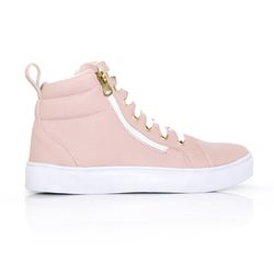 Tênis Sapato Cano Alto Rosa - Lays Campos