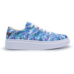 Tênis Sapato Casual Azul Floral - Lays Campos