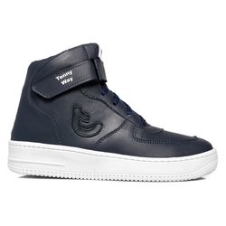 Tenis Sapato Cano Alto Unissex Azul - Lays Campos