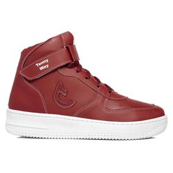 Tenis Sapato Cano Alto Unissex Bordo - Lays Campos