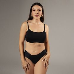 Sutia microfibra top meia taça com base espuma alç... - Jugley Lingerie