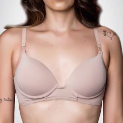 Sutiâ Bojo Base Meia Taça - Chocolate - BO 0305 - Jugley Lingerie