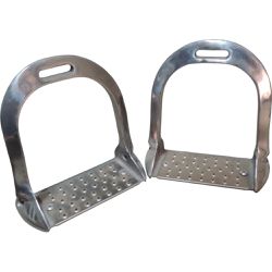 ESTRIBO HÍPICO MILITAR CRAQUELADO ZB INOX PRATA - ... - Jumping Horse