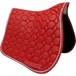 MANTA HÍPICA DE SALTO COM CADARÇO COLMEIA VERMELHO... - Jumping Horse
