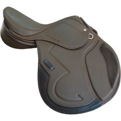 SELA DE SALTO PREMIUM ANDRADE MARROM - 5614 - Jumping Horse
