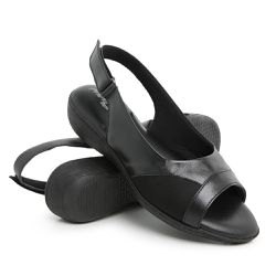 Sandália Chinelo Feminino Couro Confort Ortopédica... - JVClay