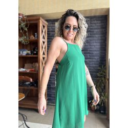 Vestido/Macacão curto Pompeia - Verde Bandeira - Kamila Karolina 