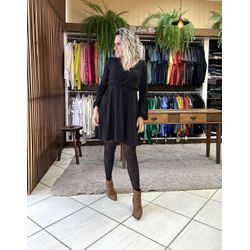 Vestido Lã Kanoya - Preto - Kamila Karolina 