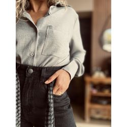 Camisa Cristais - Cinza - Kamila Karolina 