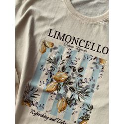 Camiseta T-shirt 100% Algodão Limoncello - Amarelo... - Ana Radi Store