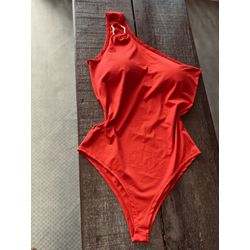 Body nula manga Teodoro - Vermelho Intenso - Ana Radi Store