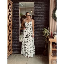 Vestido longo/Midi Belmonte - Branco - Ana Radi Store