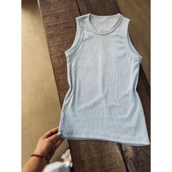 Blusa Regata Gonzaga - Azul Bebê - Kamila Karolina 