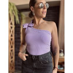 Blusa nula manga Flor Guarani - Lavanda - Kamila Karolina 