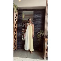 Vestido Dualité - Amarelo/Bege - Ana Radi Store