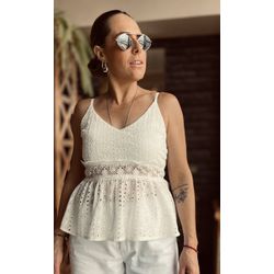 Bata em lese Maceió - Branco - Kamila Karolina 