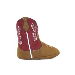 Bota Bebê Texana Country Castor/Bordô Kapell - BO... - Kapell Calçados