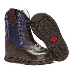 Bota Texana Infantil Unissex New Baby em Couro Leg... - Kapell Calçados