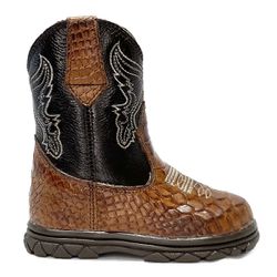 ` Bota Texana Infantil Unissex New Baby em Couro L... - Kapell Calçados
