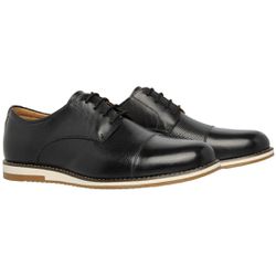 Sapato Social Linha Oxford Preto em Couro Legítimo