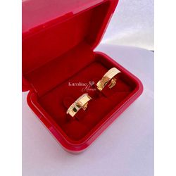  Alianças Rita 6 mm moeda antiga com 15 pedra de z... - Karoline Alianças 