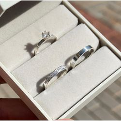 Alianças Capadocia com 3 mm com 15 pedras de zirco... - Karoline Alianças 