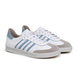 Tênis Feminino Casual Ref.:1510 Conforte Branco/ A... - Kauany Calçados