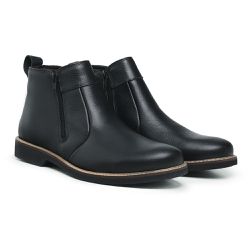 Bota Chelsea Couro Masculina Ref.: 102 floter pret... - Kauany Calçados