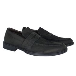 Loafer Masculino Ref.: 9400 Preto Nobuck Toro - 94... - Kauany Calçados