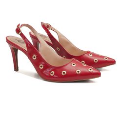 Slingback Floxglove Vermelho - Sapatoteca