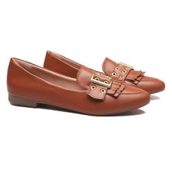 Mocassim Brisa Vintage Caramelo - Sapatoteca